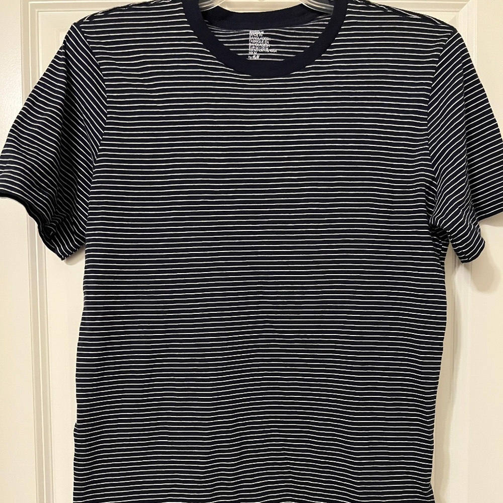 Blue w White Stripes T-Shirt